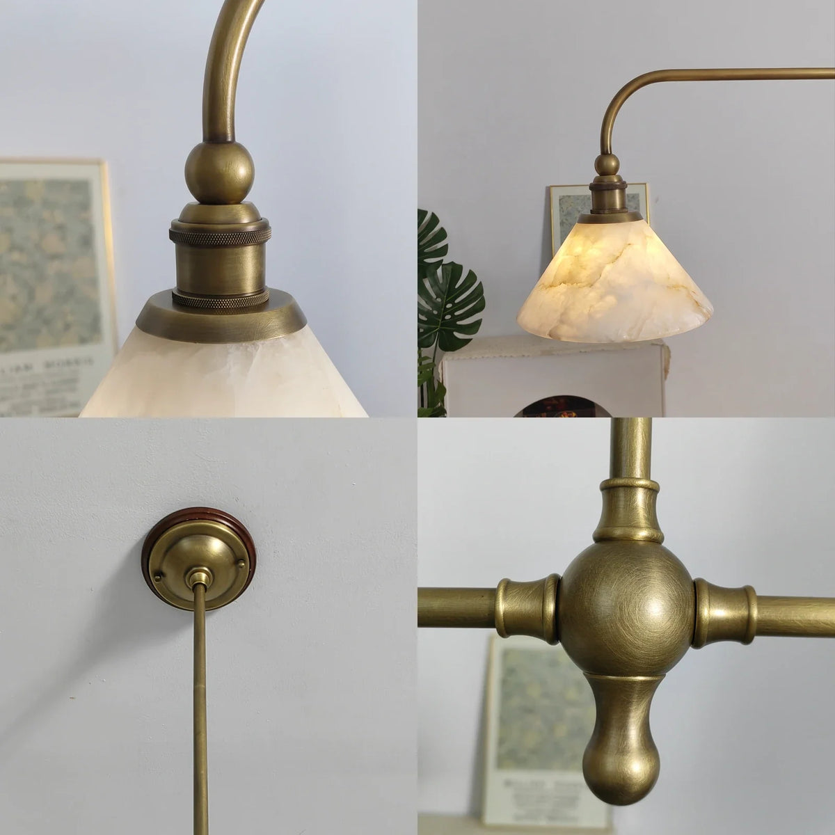 Harlowe Alabaster Two-Light Pendant Light – Alabaster detail 12