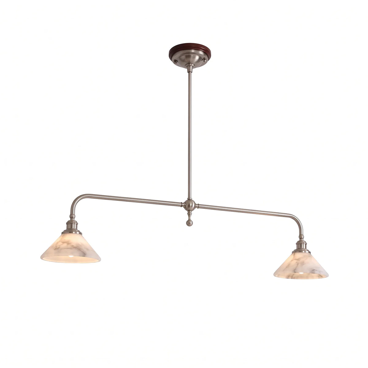 Harlowe Alabaster Two-Light Pendant Light – Alabaster detail 16