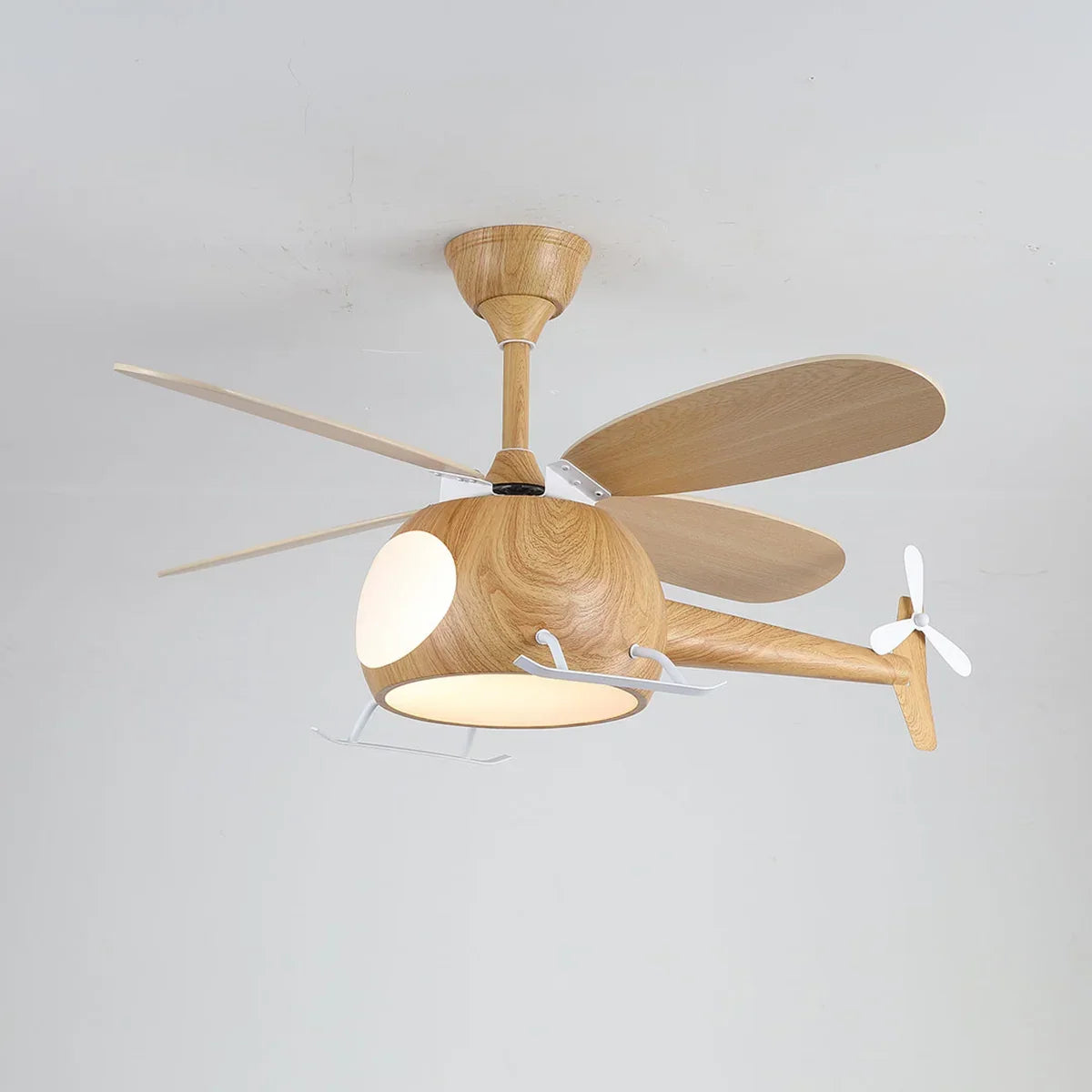Helicopter Shape Heli Breeze Kids Copper Ceiling Fan Light – Copper detail 15