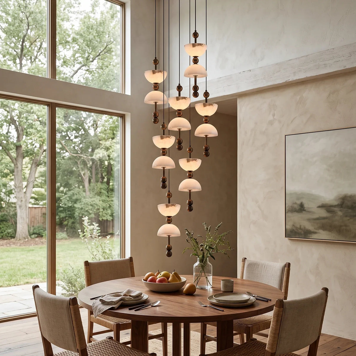 Hourglass Duo Alabaster Pendant Lamp – Alabaster detail 6