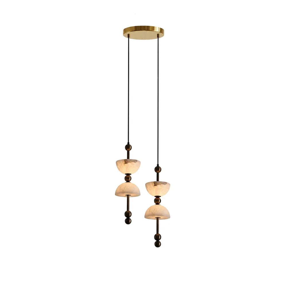 Hourglass Duo Alabaster Pendant Lamp – Alabaster detail 12