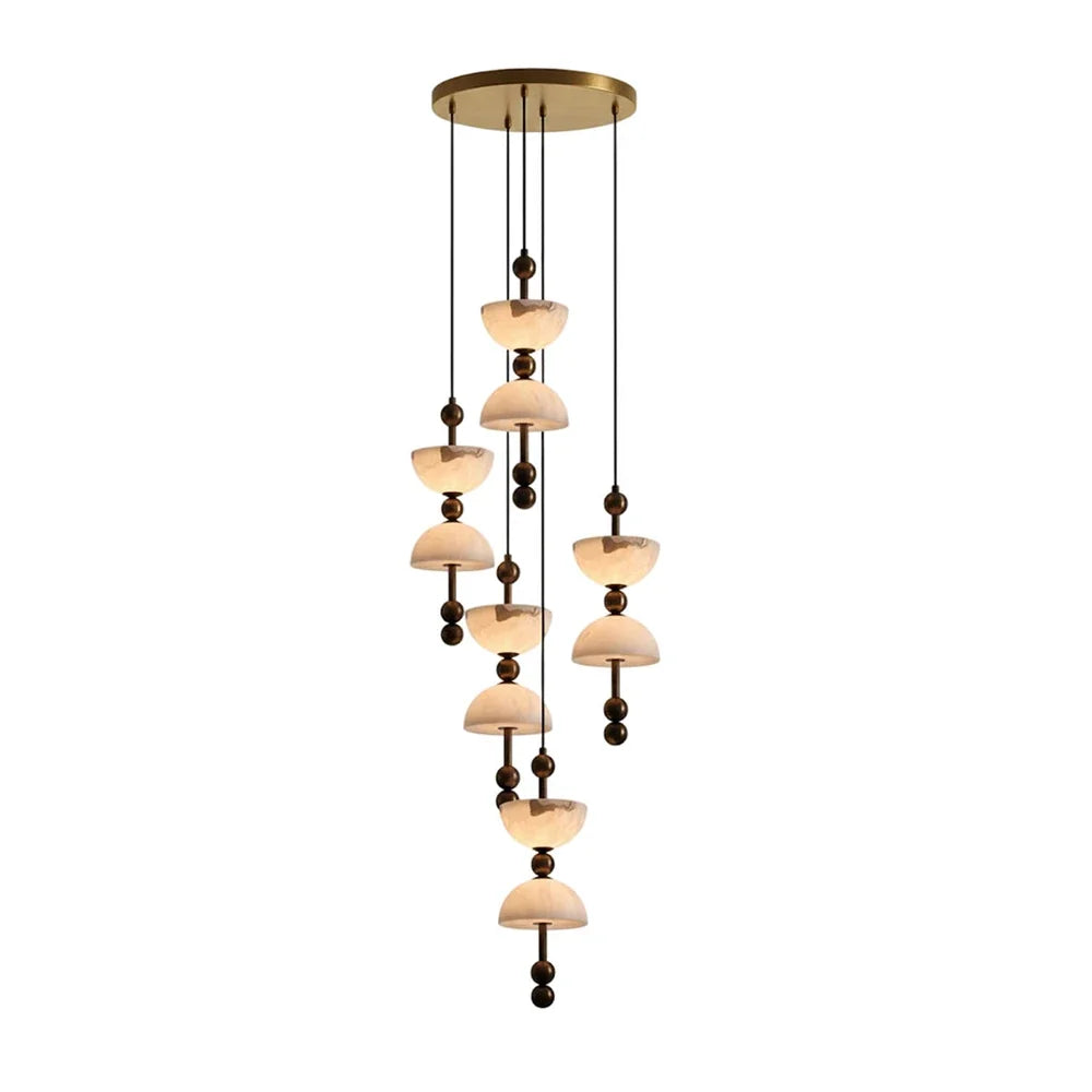 Hourglass Duo Alabaster Pendant Lamp – Alabaster detail 14