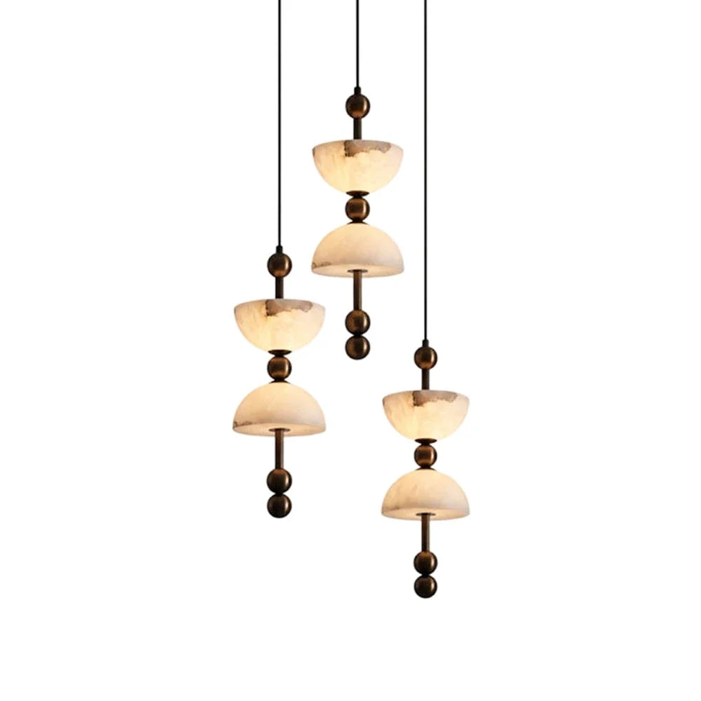 Hourglass Duo Alabaster Pendant Lamp – Alabaster detail 17
