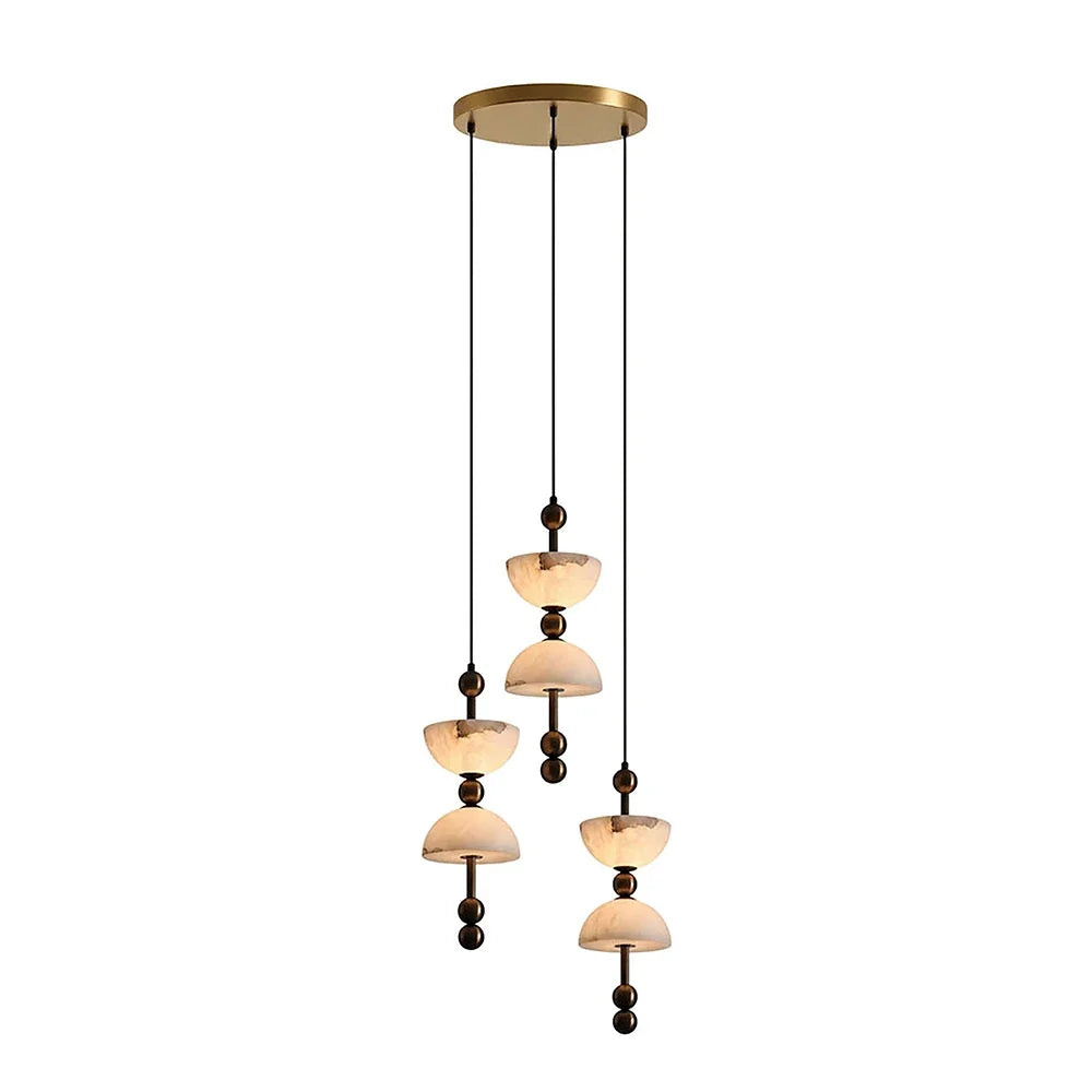Hourglass Duo Alabaster Pendant Lamp – Alabaster detail 13