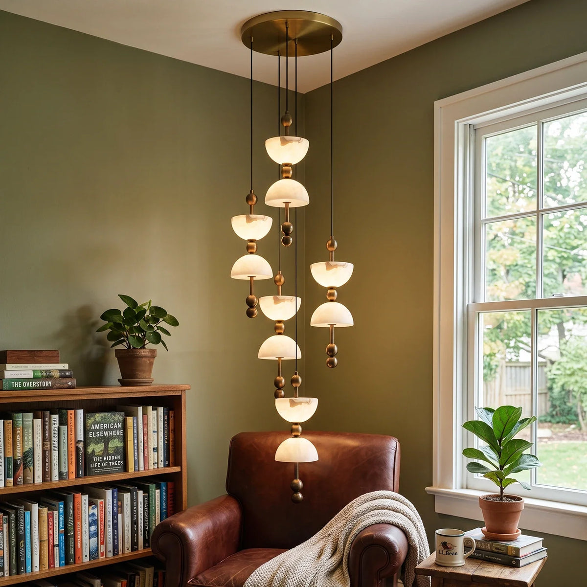 Hourglass Duo Alabaster Pendant Lamp – Alabaster detail 3