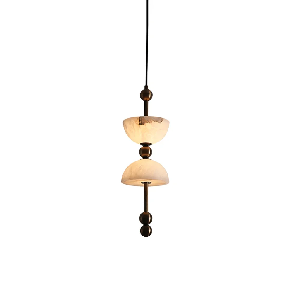 Hourglass Duo Alabaster Pendant Lamp – Alabaster detail 11