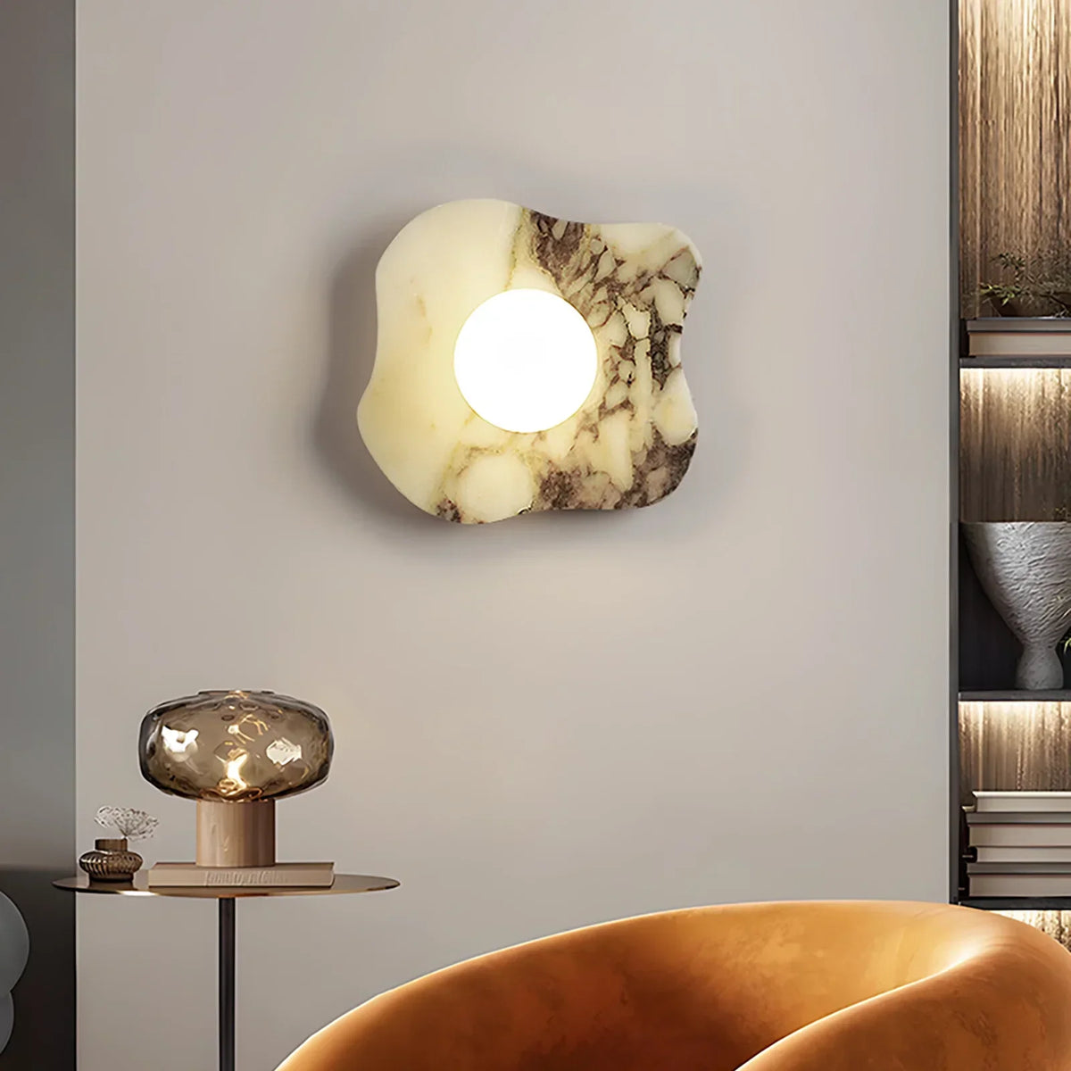 Irregular Marble Wall Lamp – Marble detail 2