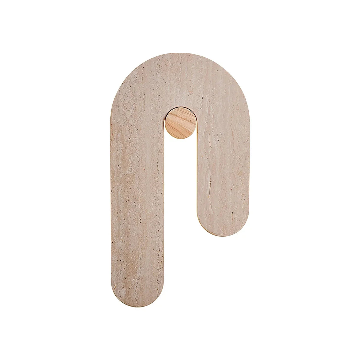 J-Shape Travertine Wall Sconce – Travertine detail 18