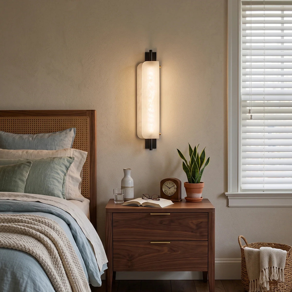 Jorge White Alabaster Wall Lamp – Alabaster detail 2