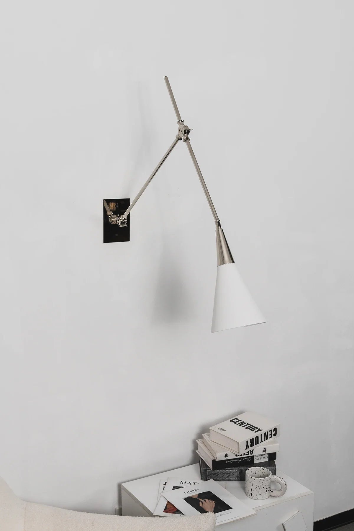 Leland Pivoting Cone Brass Wall Sconce – Brass detail 21