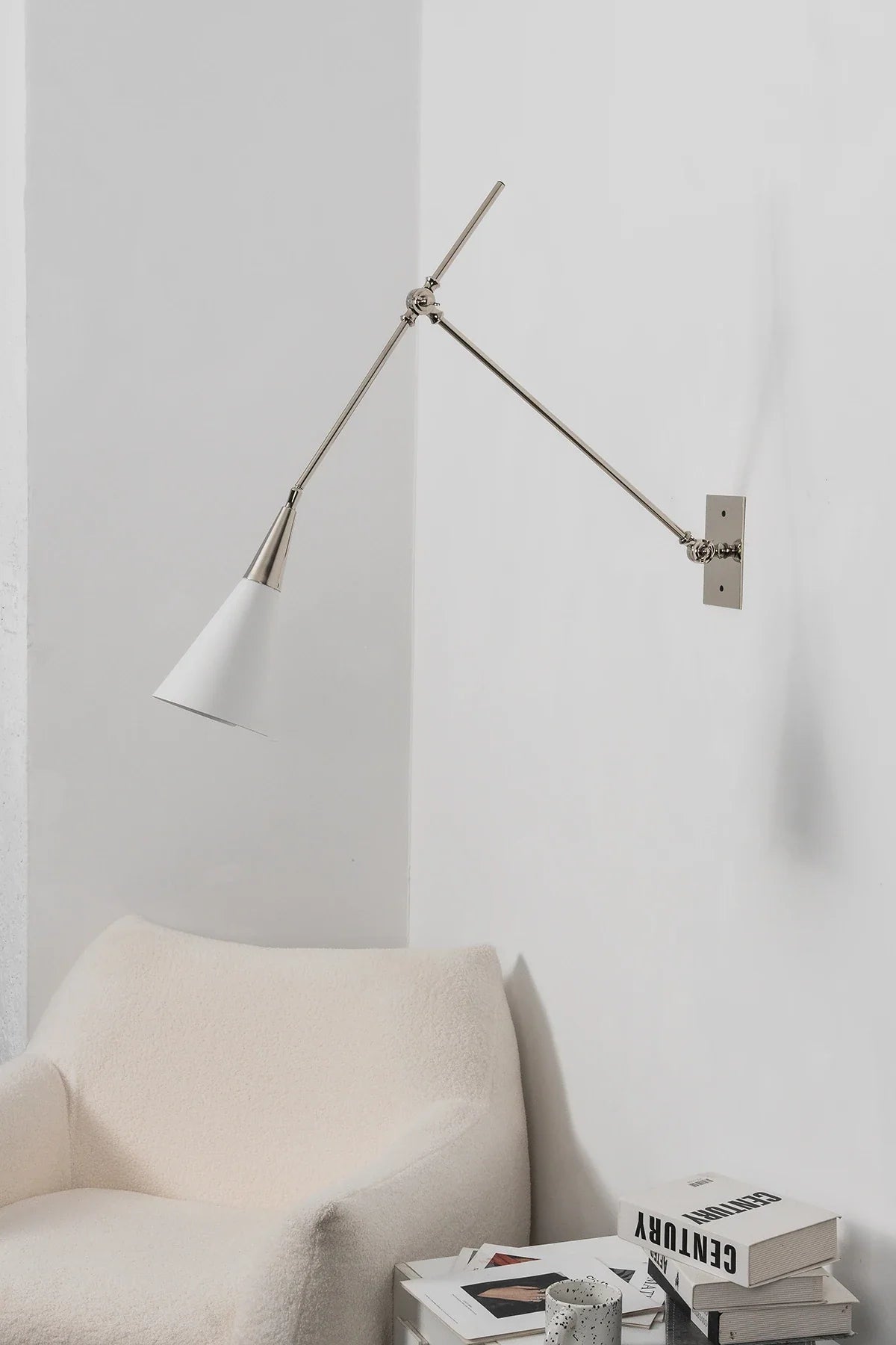 Leland Pivoting Cone Brass Wall Sconce – Brass detail 23