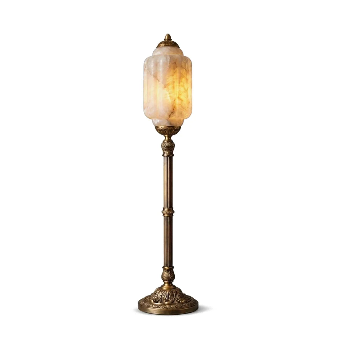 Leonie Alabaster Lantern Floor Lamp – Alabaster detail 11