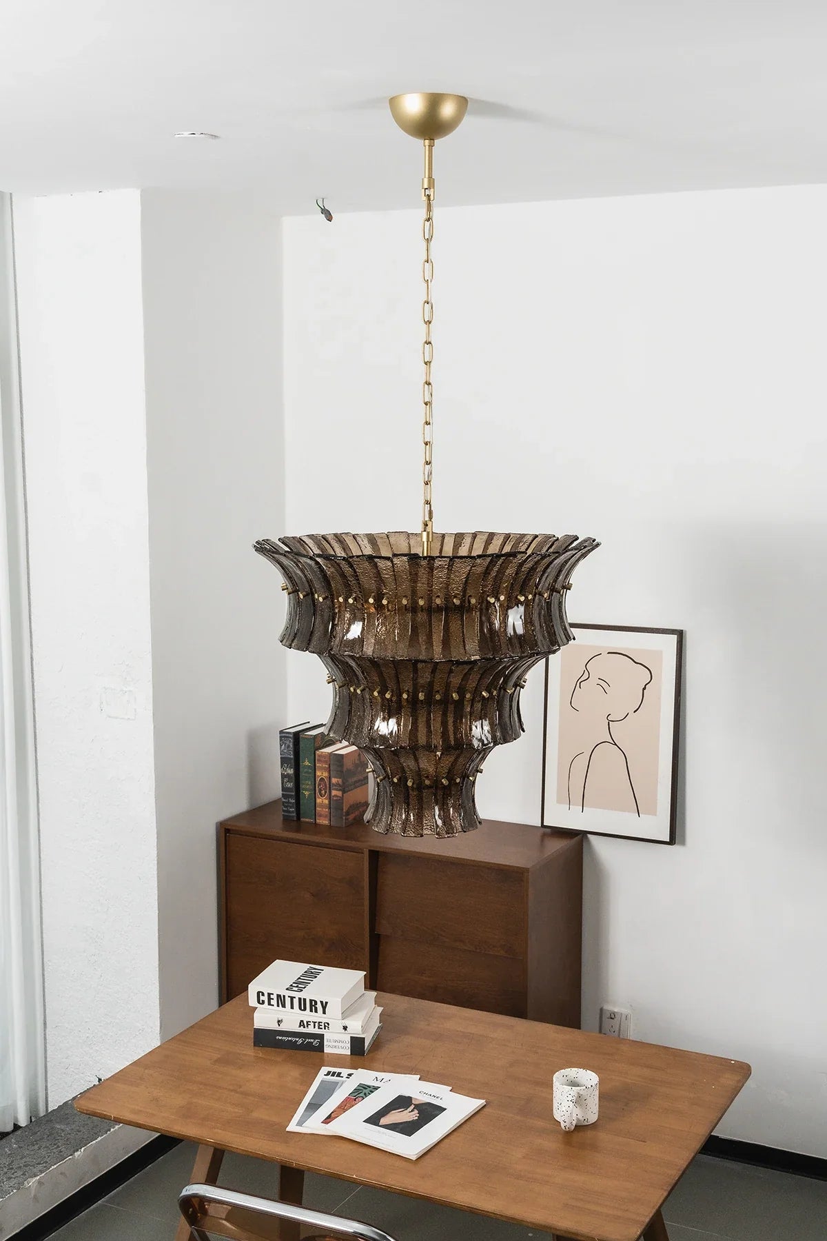 Lido Textured Glass Chandelier – Glass detail 22