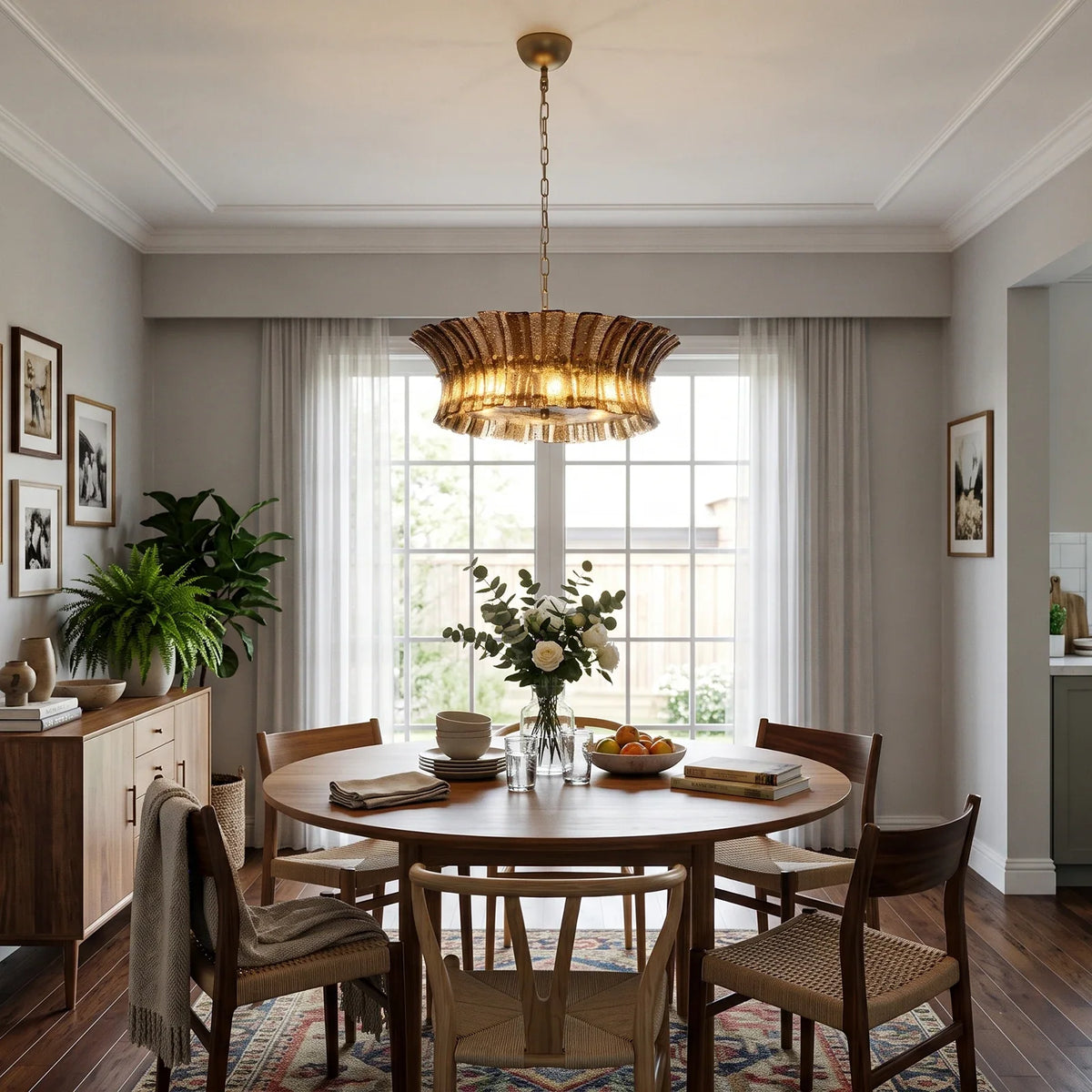 Lido Textured Glass Chandelier – Glass detail 6