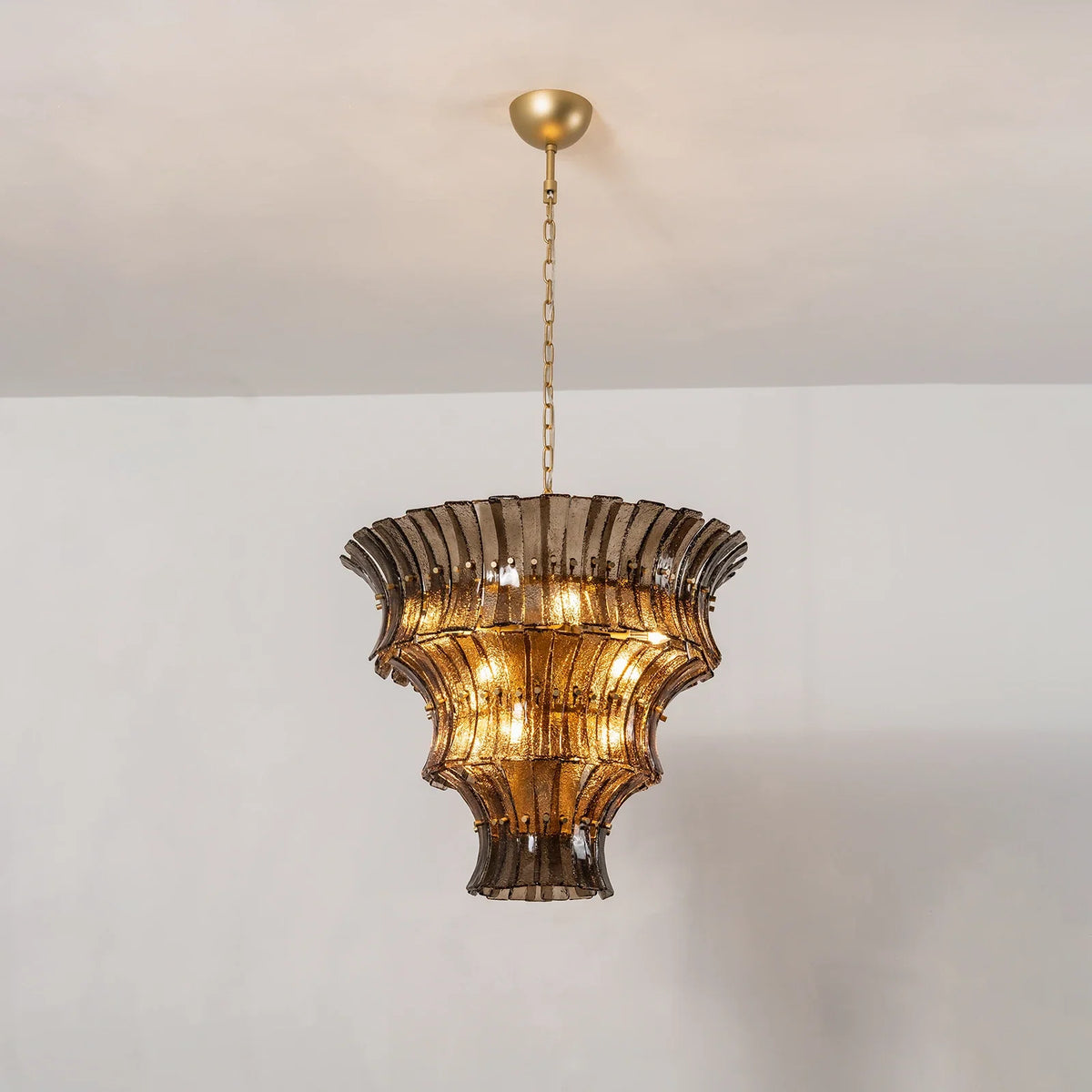 Lido Textured Glass Chandelier – Glass detail 36