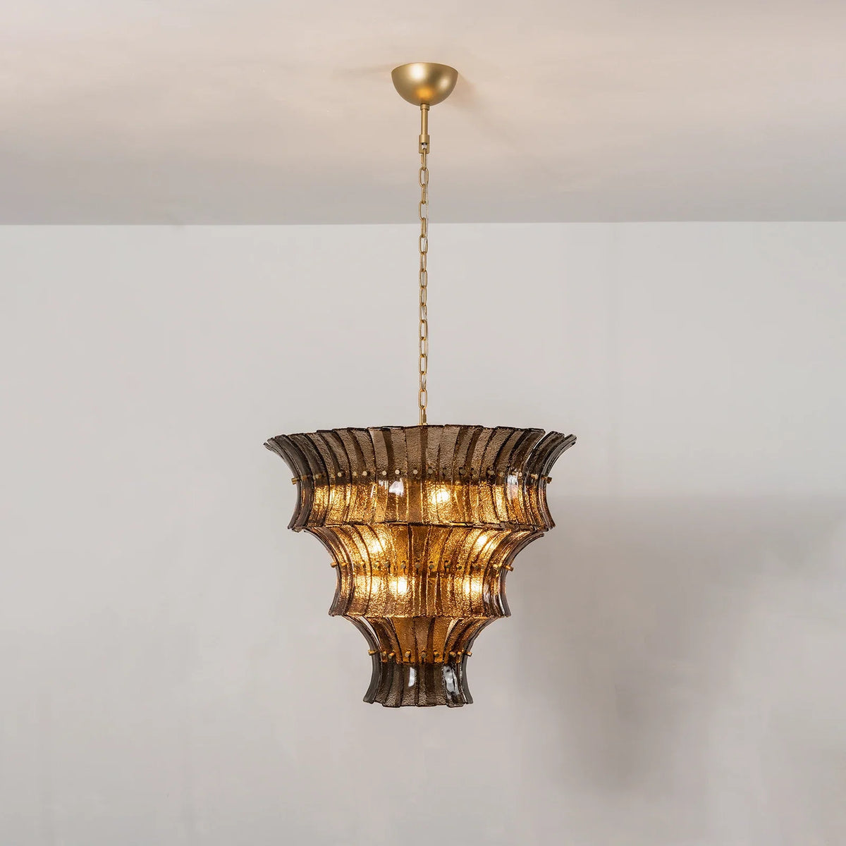 Lido Textured Glass Chandelier – Glass detail 35