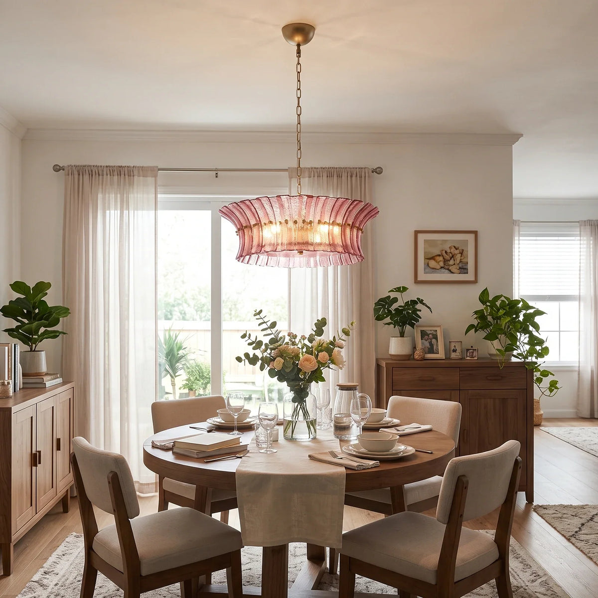 Lido Textured Glass Chandelier – Glass detail 7