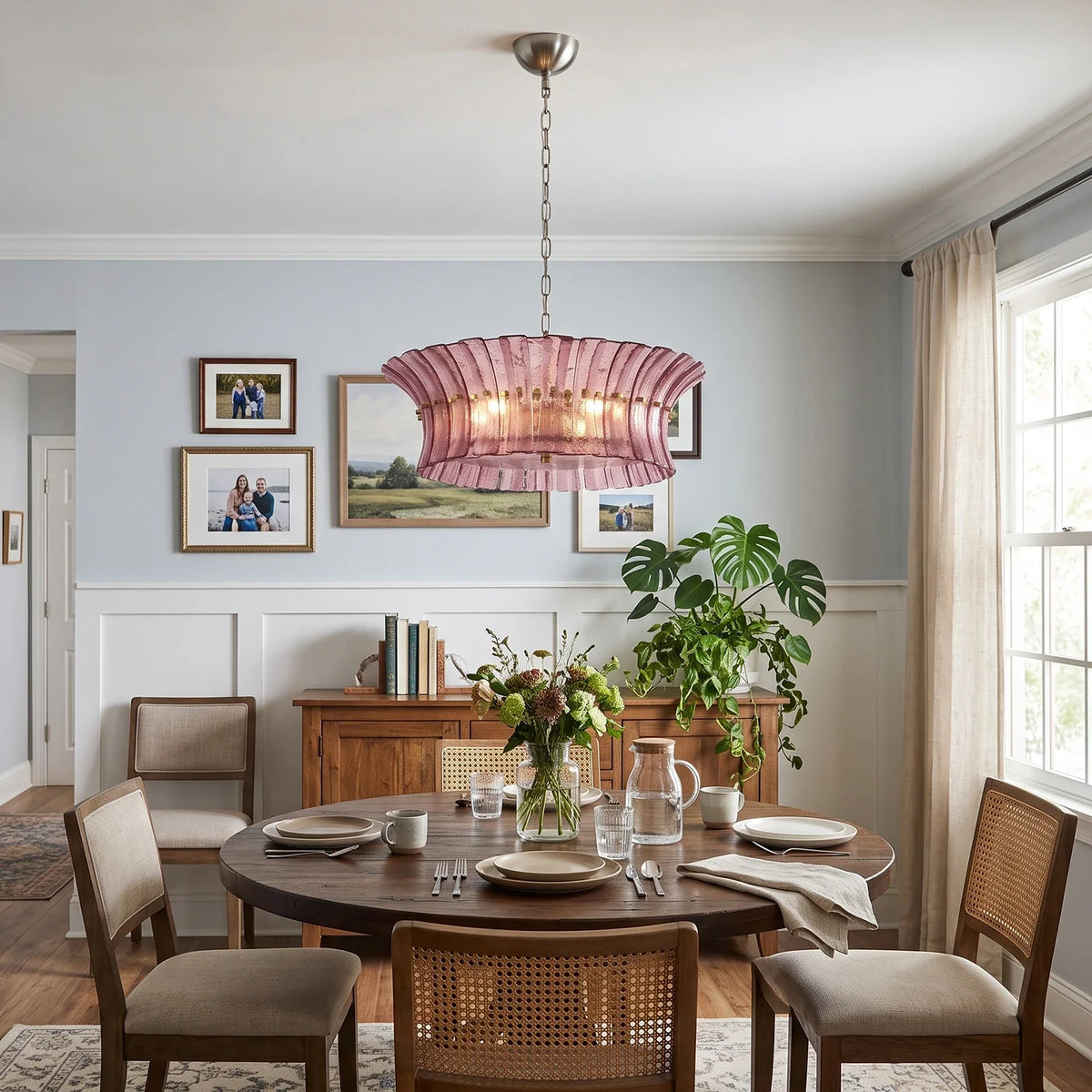 Lido Textured Glass Chandelier – Glass detail 12