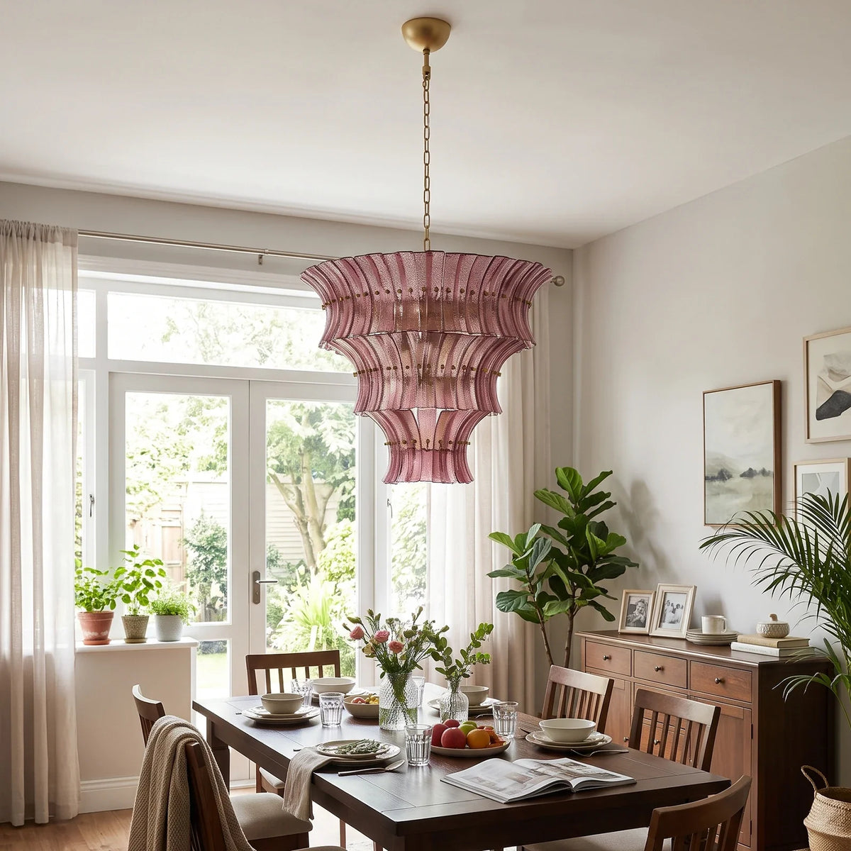 Lido Textured Glass Chandelier – Glass detail 13