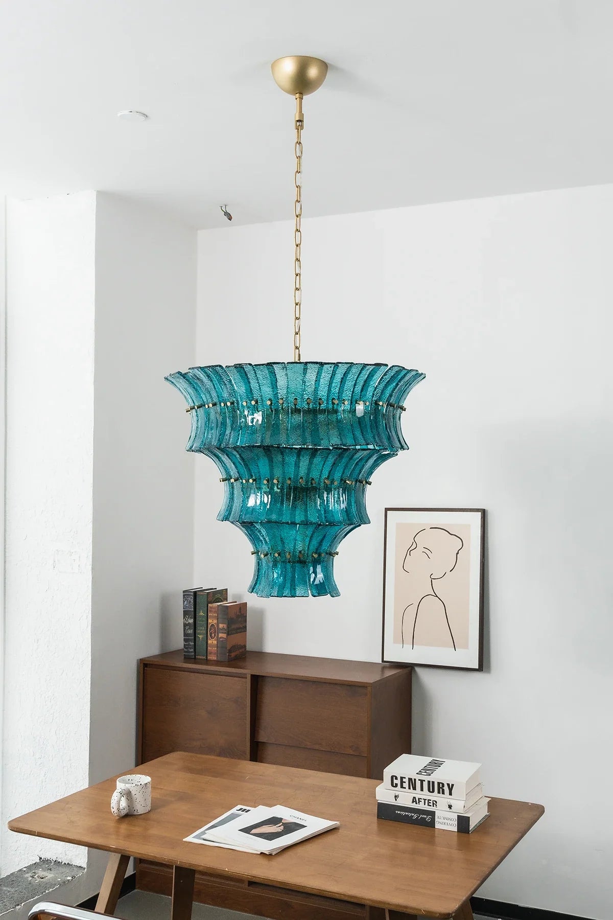 Lido Textured Glass Chandelier – Glass detail 18