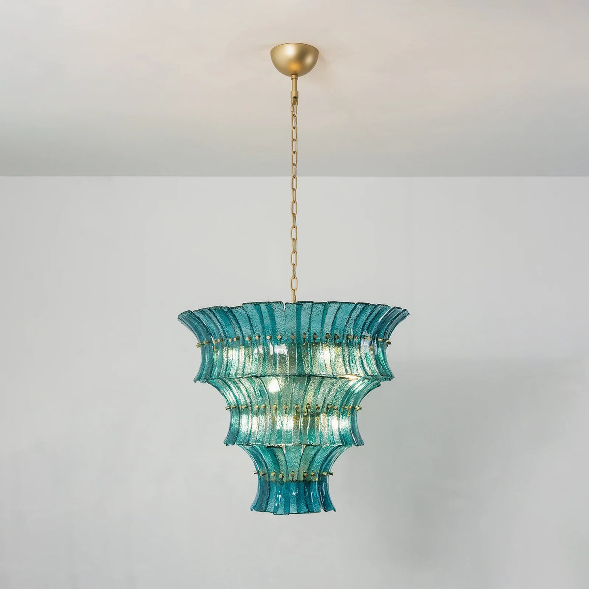 Lido Textured Glass Chandelier – Glass detail 30