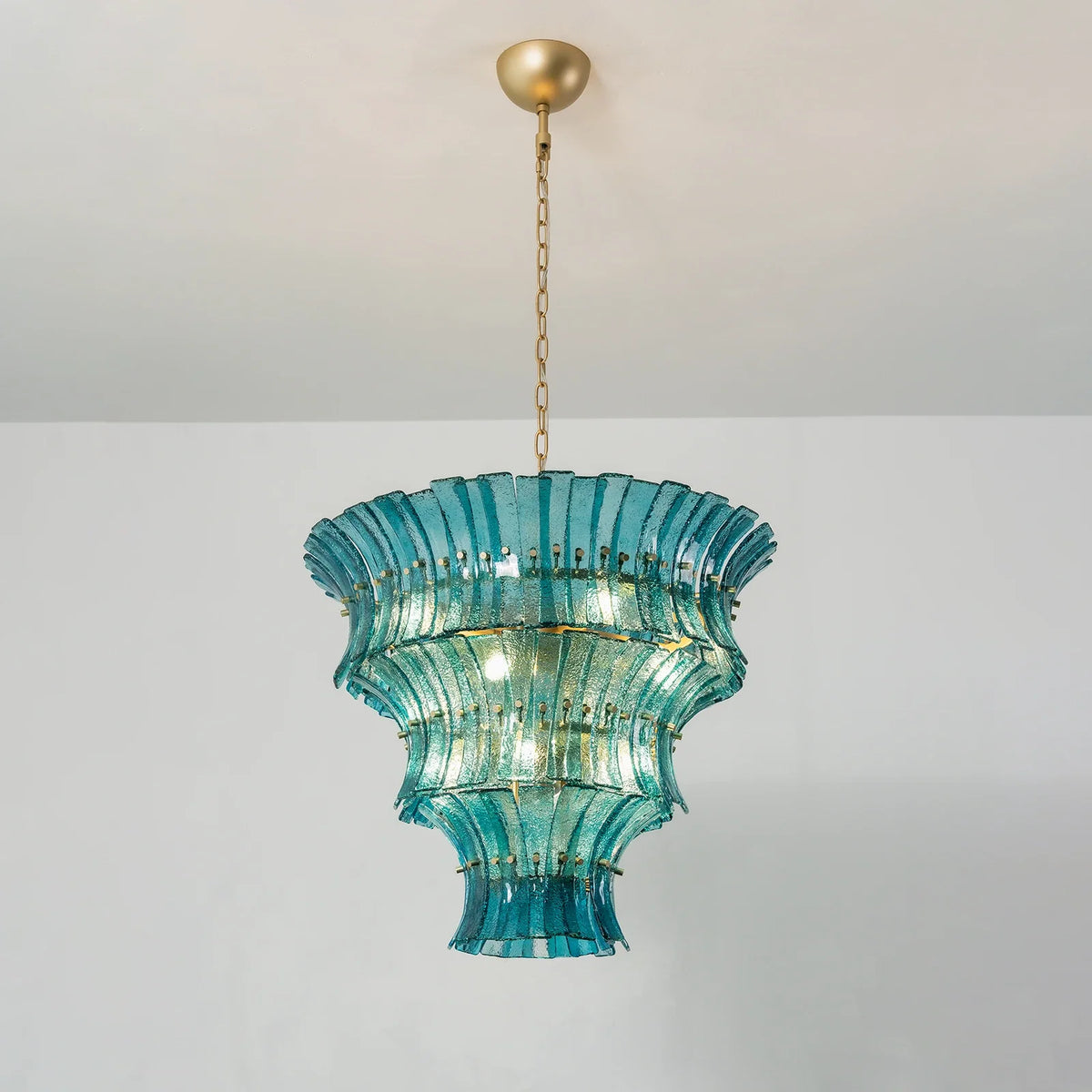 Lido Textured Glass Chandelier – Glass detail 32