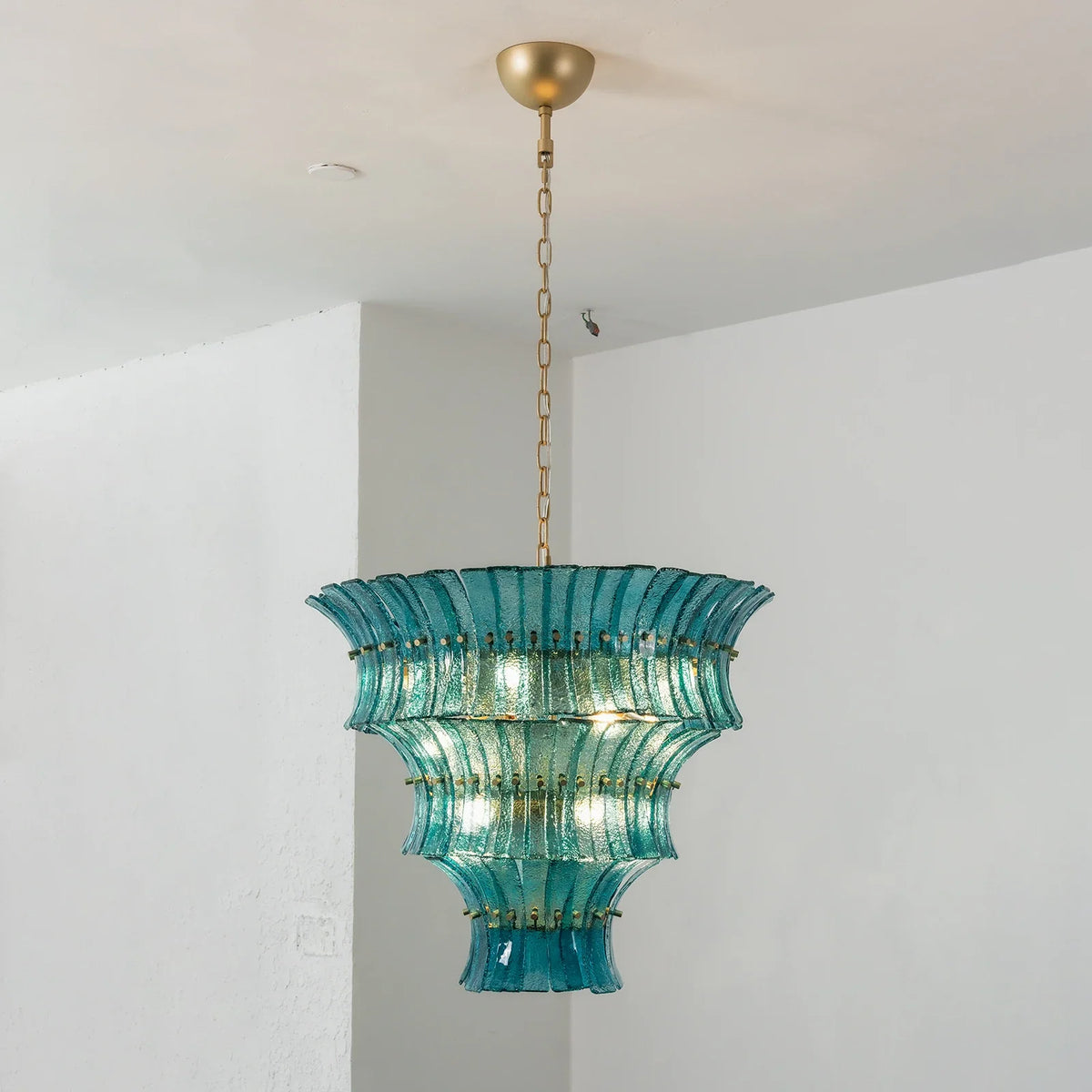 Lido Textured Glass Chandelier – Glass detail 31