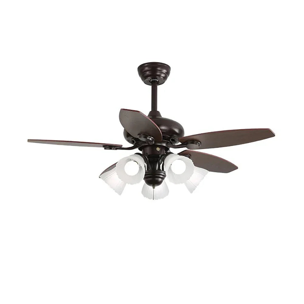 Lily Bloom Decorative Flower Ceiling Fan Lights Copper – Copper detail 20