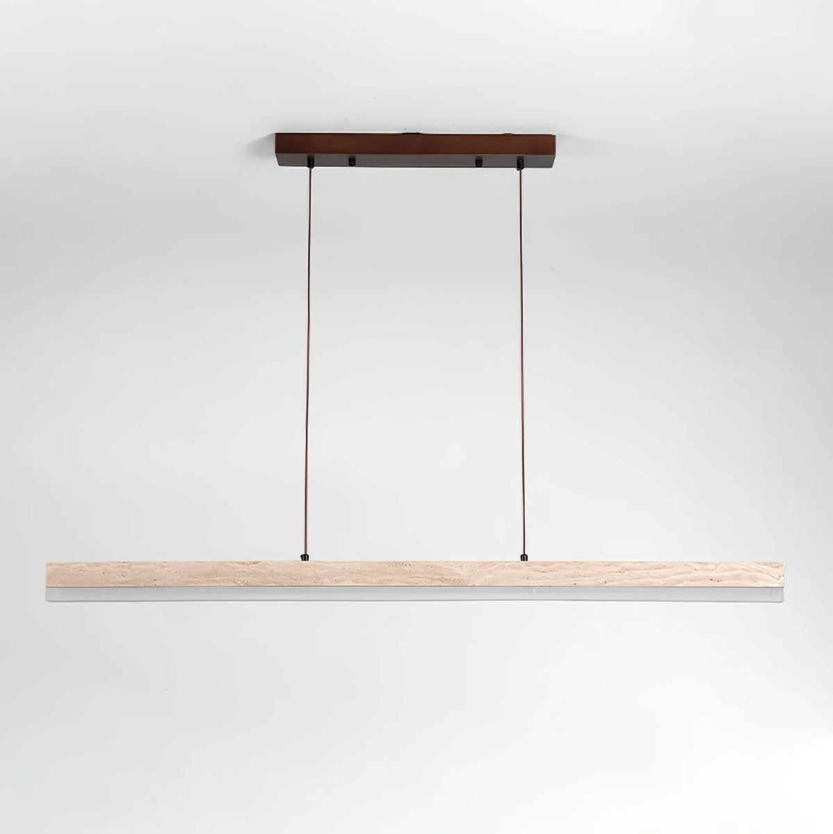 Linear Ecliptic Beam Travertine Pendant Lamp – Travertine detail 11