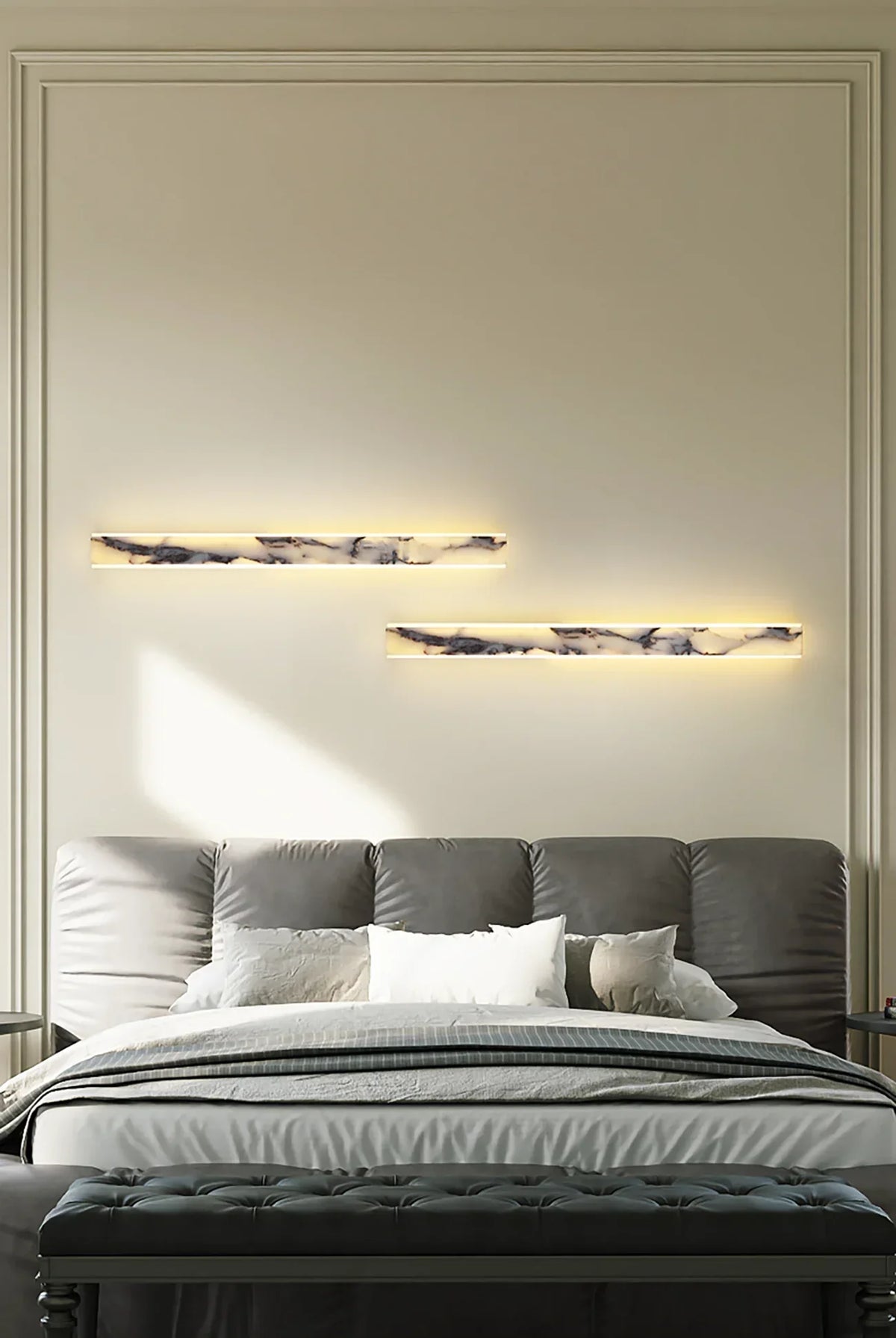 Linear Marble Rectangular Wall Lamp – Marble detail 8