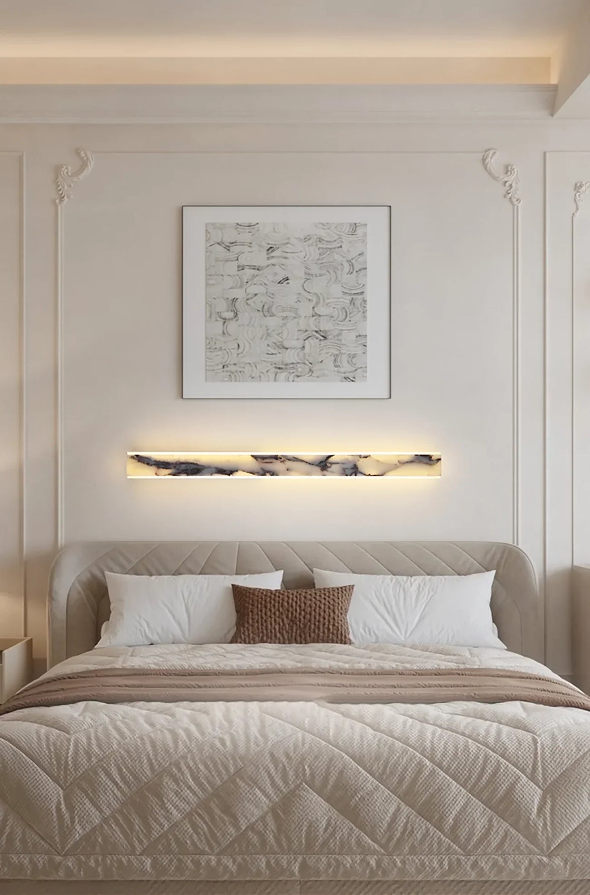 Linear Marble Rectangular Wall Lamp – Marble detail 10