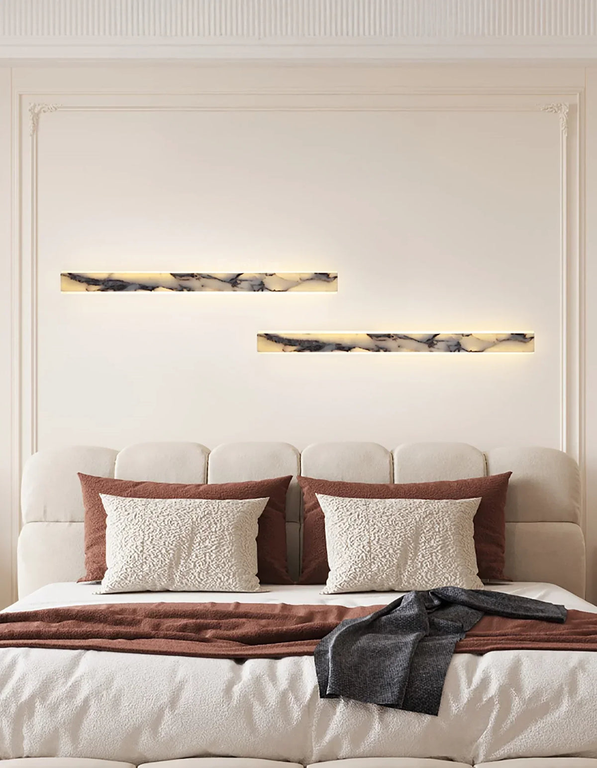 Linear Marble Rectangular Wall Lamp – Marble detail 9