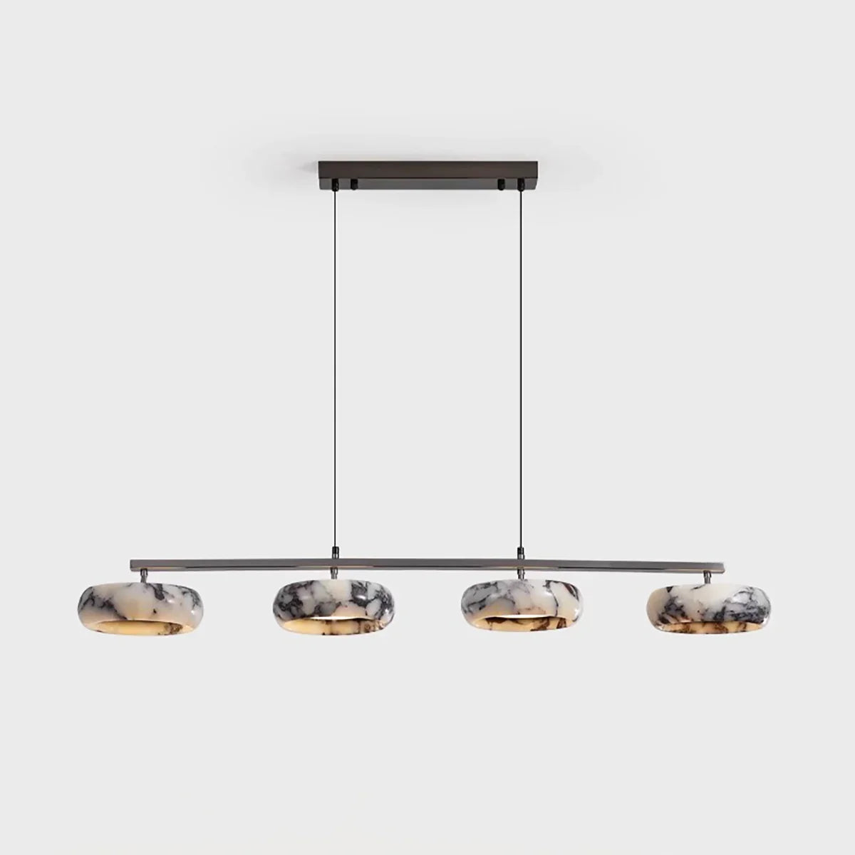 Linear Marble Ring Pendant Light – Marble detail 12