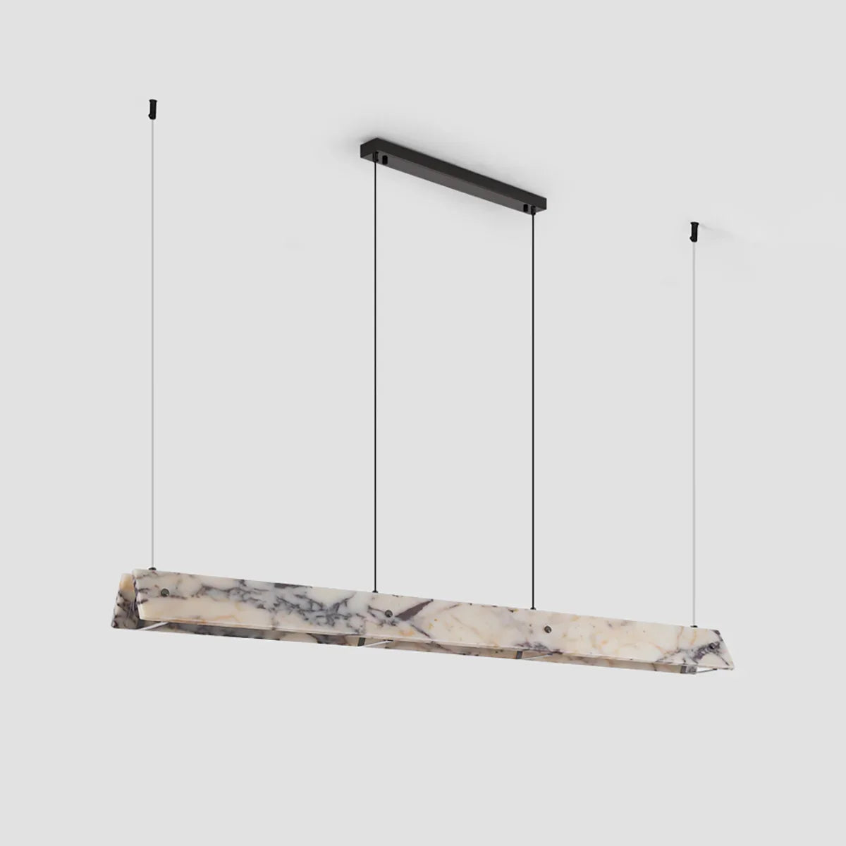Linear Minimalist Marble Pendant Light – Marble detail 12