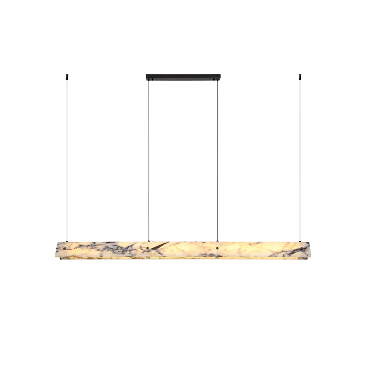 Linear Minimalist Marble Pendant Light – Marble detail 14