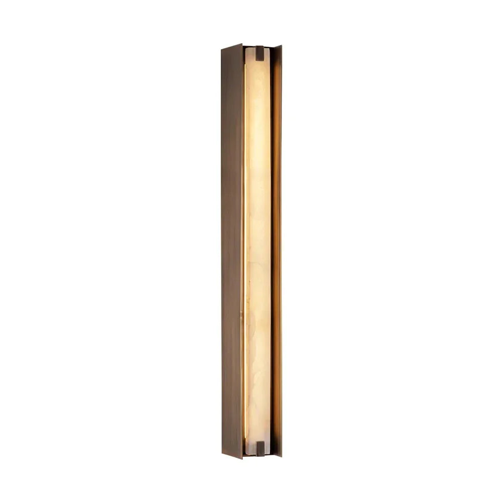 Linear Symmetry Alabaster Wall Sconce – Alabaster detail 18
