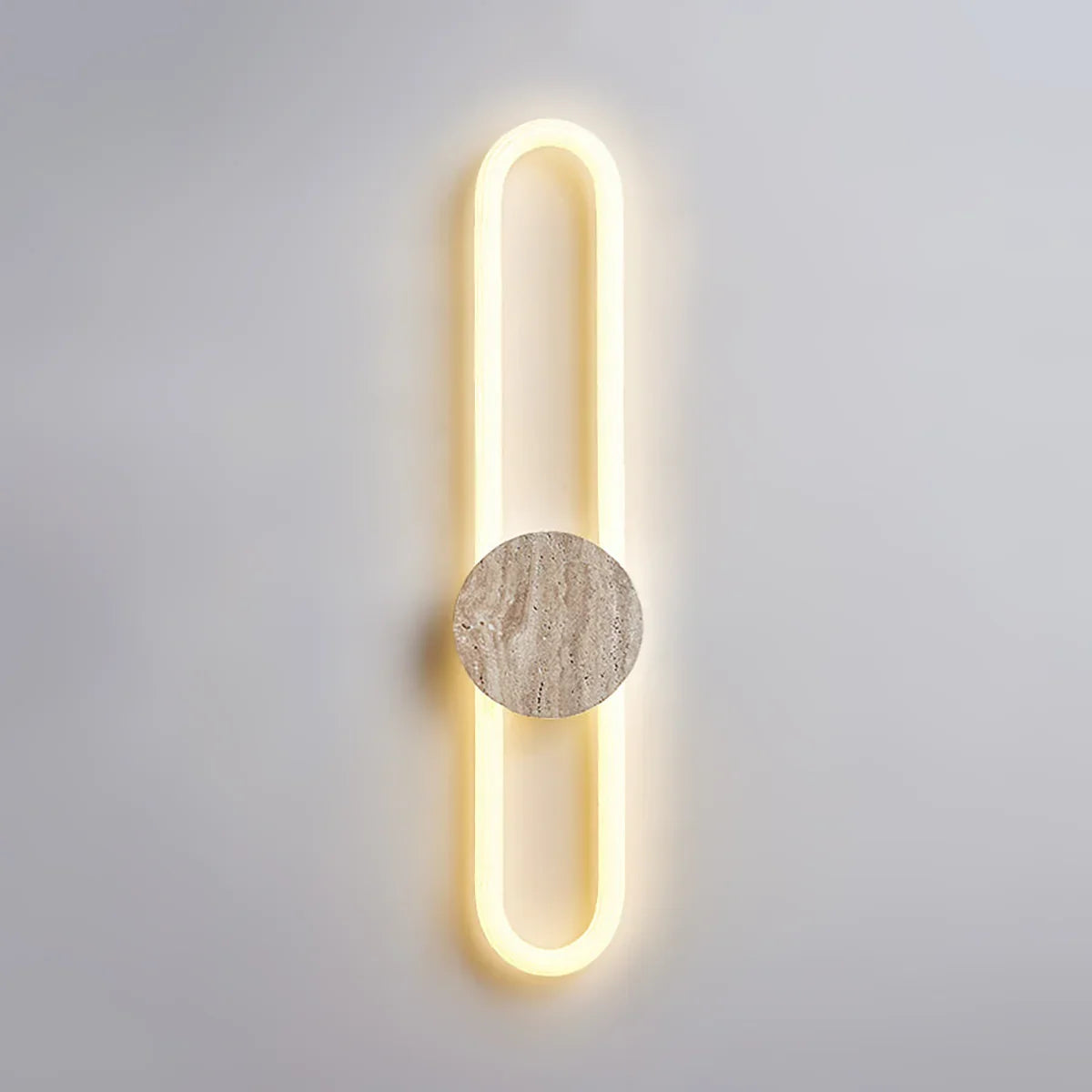 Long Strip Ra Travertine Wall Lamp – Travertine detail 17