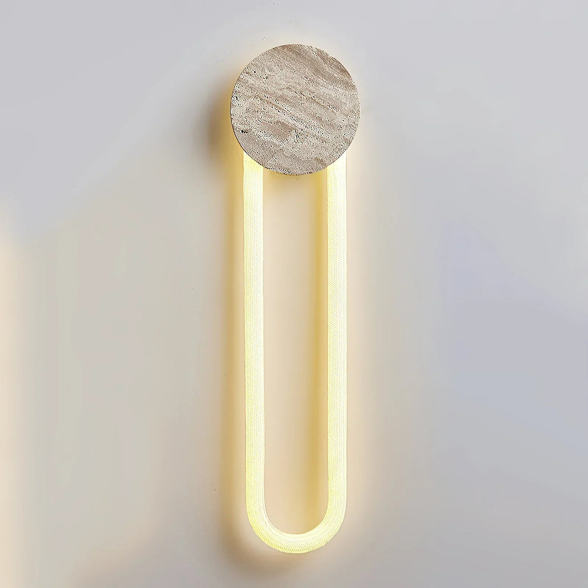 Long Strip Ra Travertine Wall Lamp – Travertine detail 13