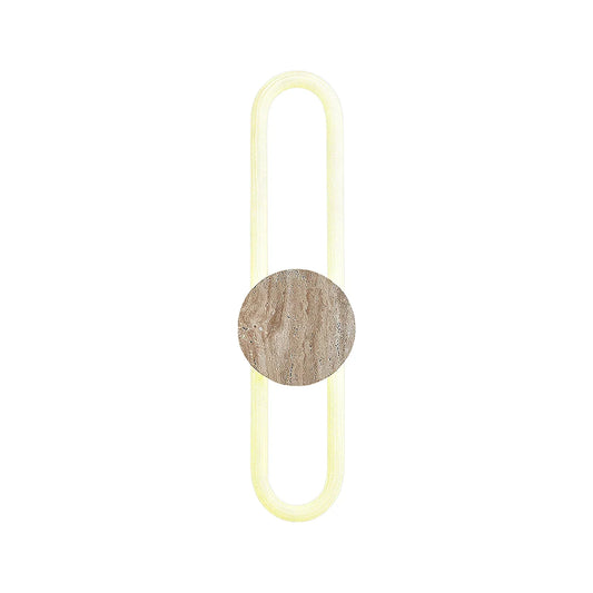 Long Strip Ra Travertine Wall Lamp