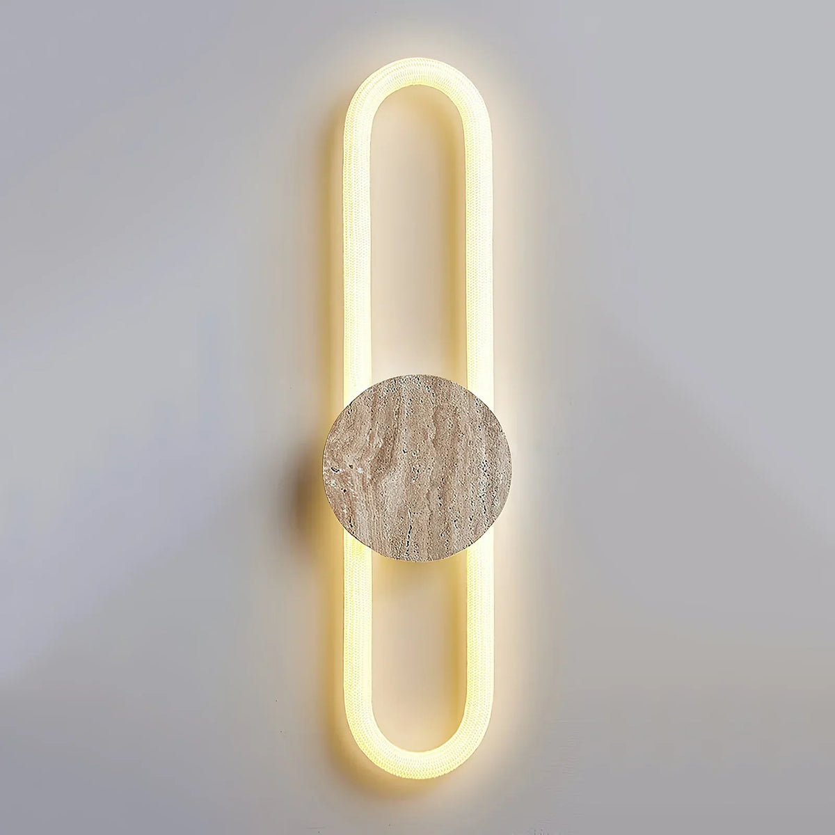 Long Strip Ra Travertine Wall Lamp – Travertine detail 19