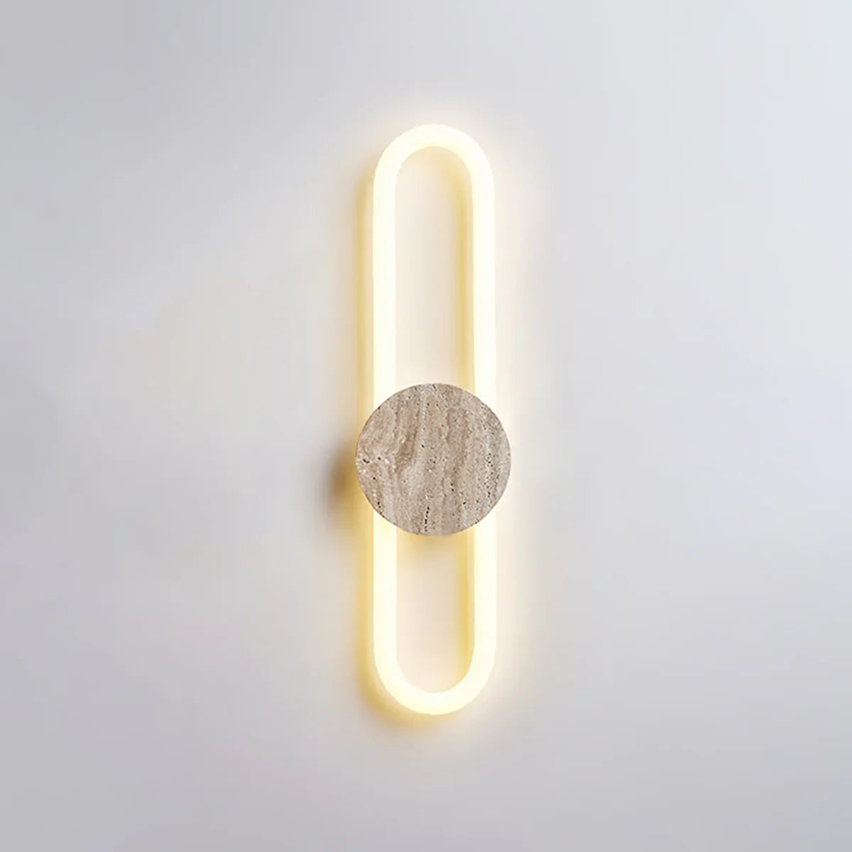 Long Strip Ra Travertine Wall Lamp – Travertine detail 16