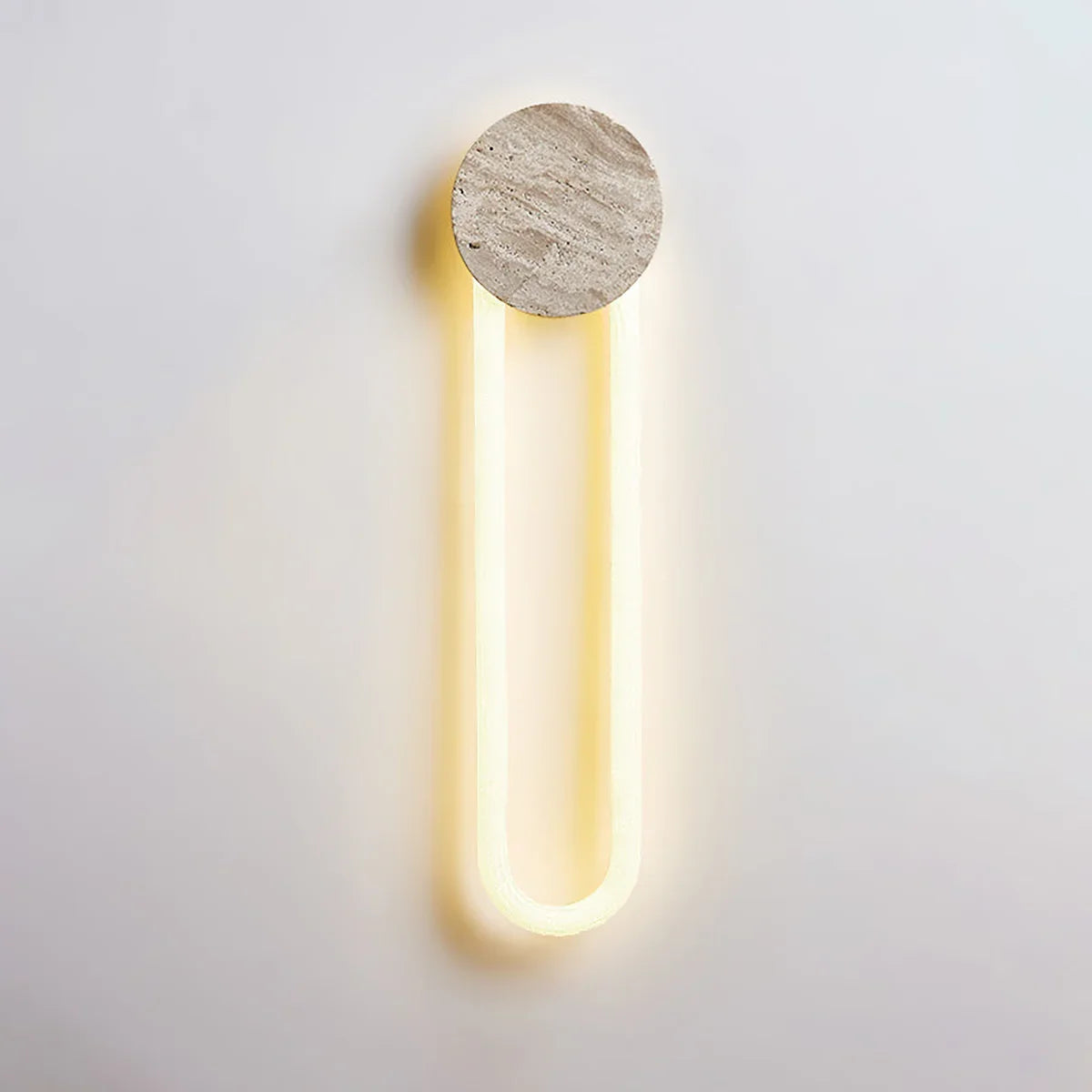 Long Strip Ra Travertine Wall Lamp – Travertine detail 12