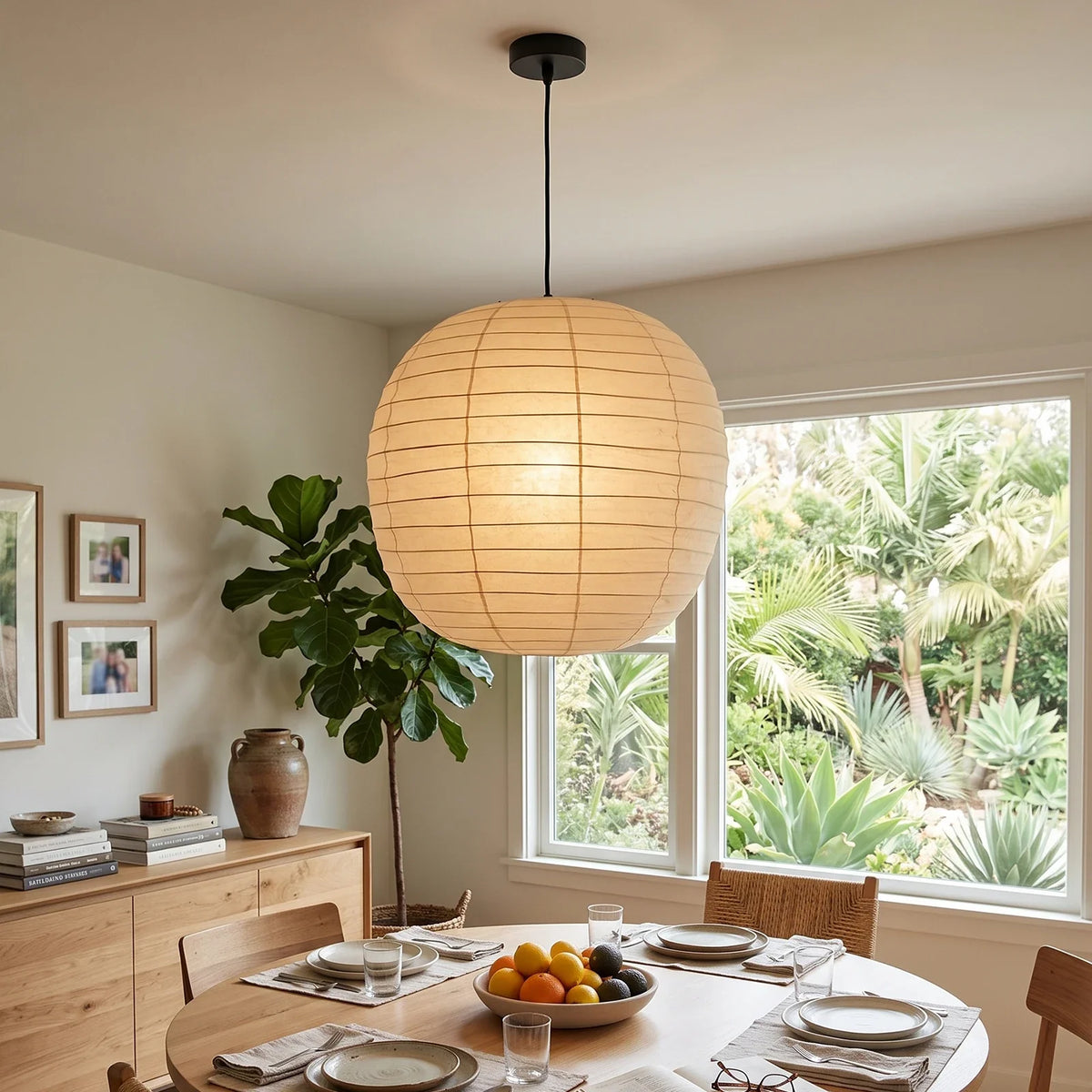 Lumara 55F Paper Lantern Pendant Light – detail 3