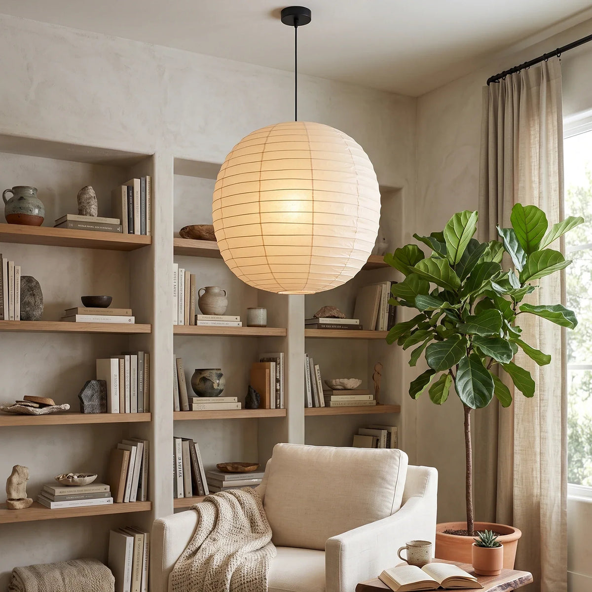 Lumara 55F Paper Lantern Pendant Light – detail 5