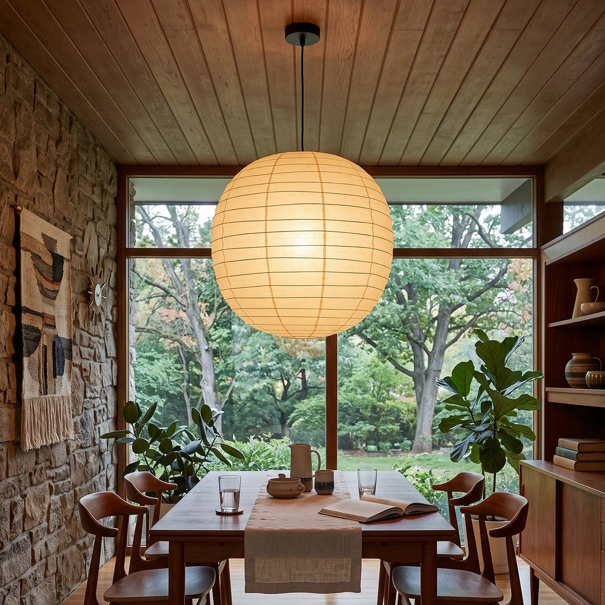 Lumara 55F Paper Lantern Pendant Light – detail 4