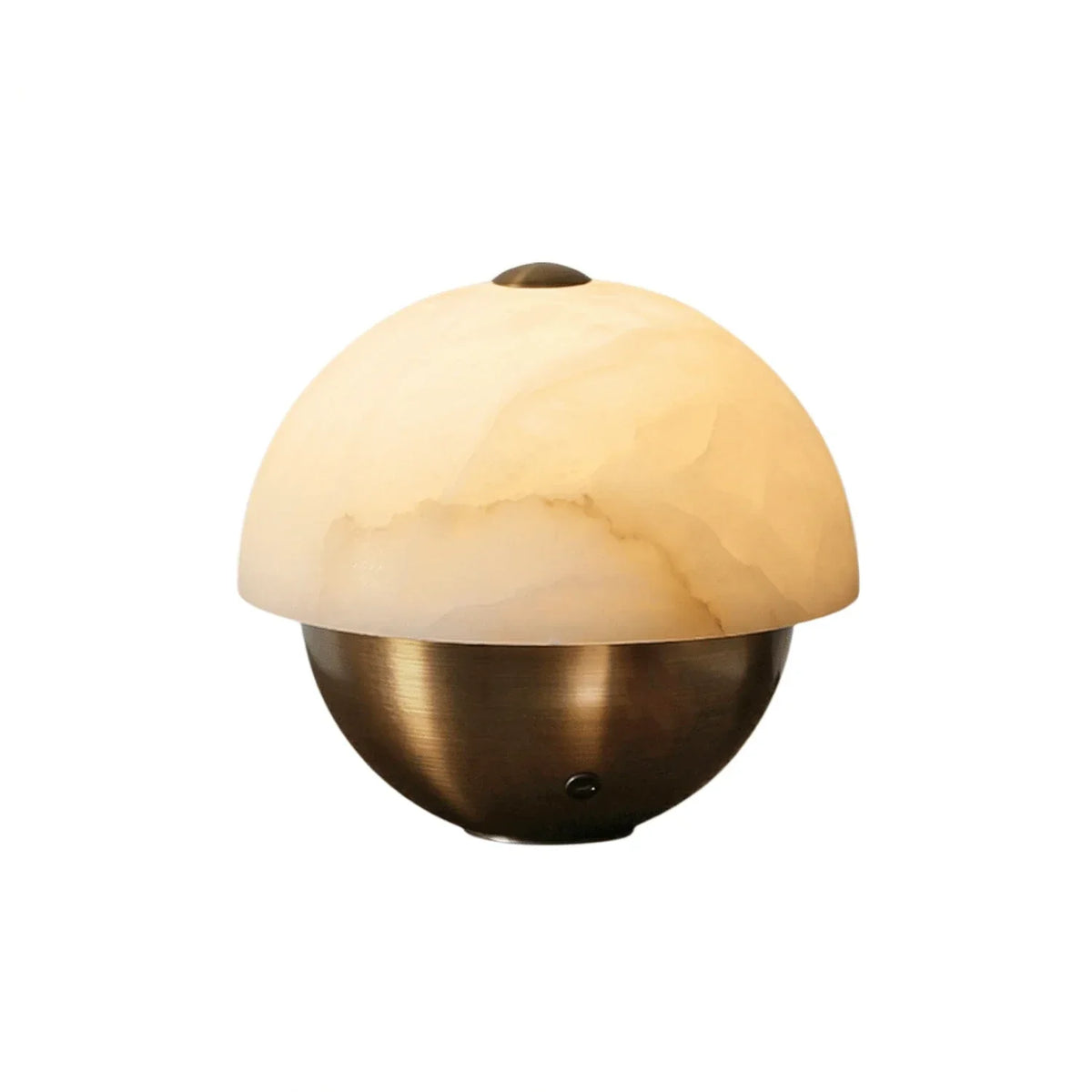 Luna Stone Hemispherical Alabaster Table Lamp – Alabaster detail 11