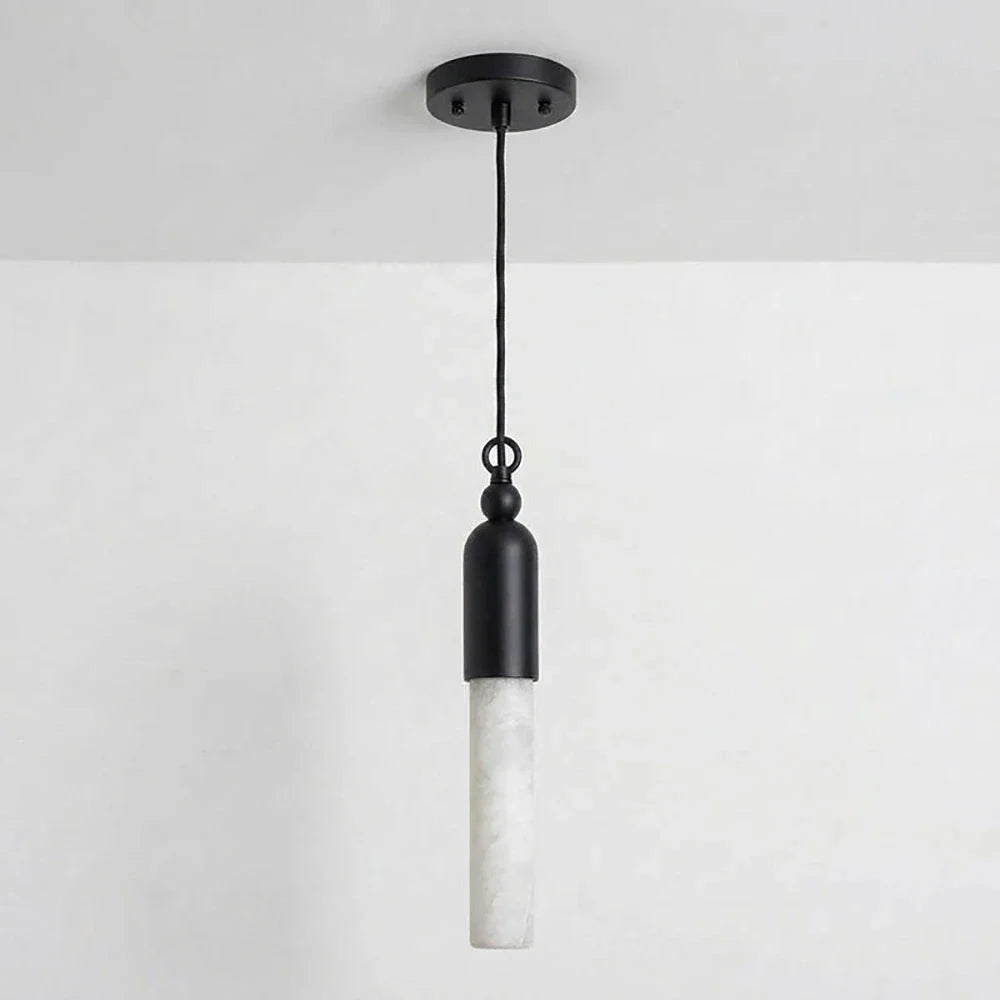 Lunelle Alabaster Rod Mini Pendant Light – Alabaster detail 16