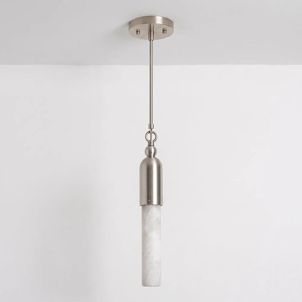 Lunelle Alabaster Rod Mini Pendant Light – Alabaster detail 17