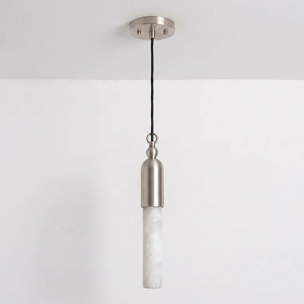 Lunelle Alabaster Rod Mini Pendant Light – Alabaster detail 13