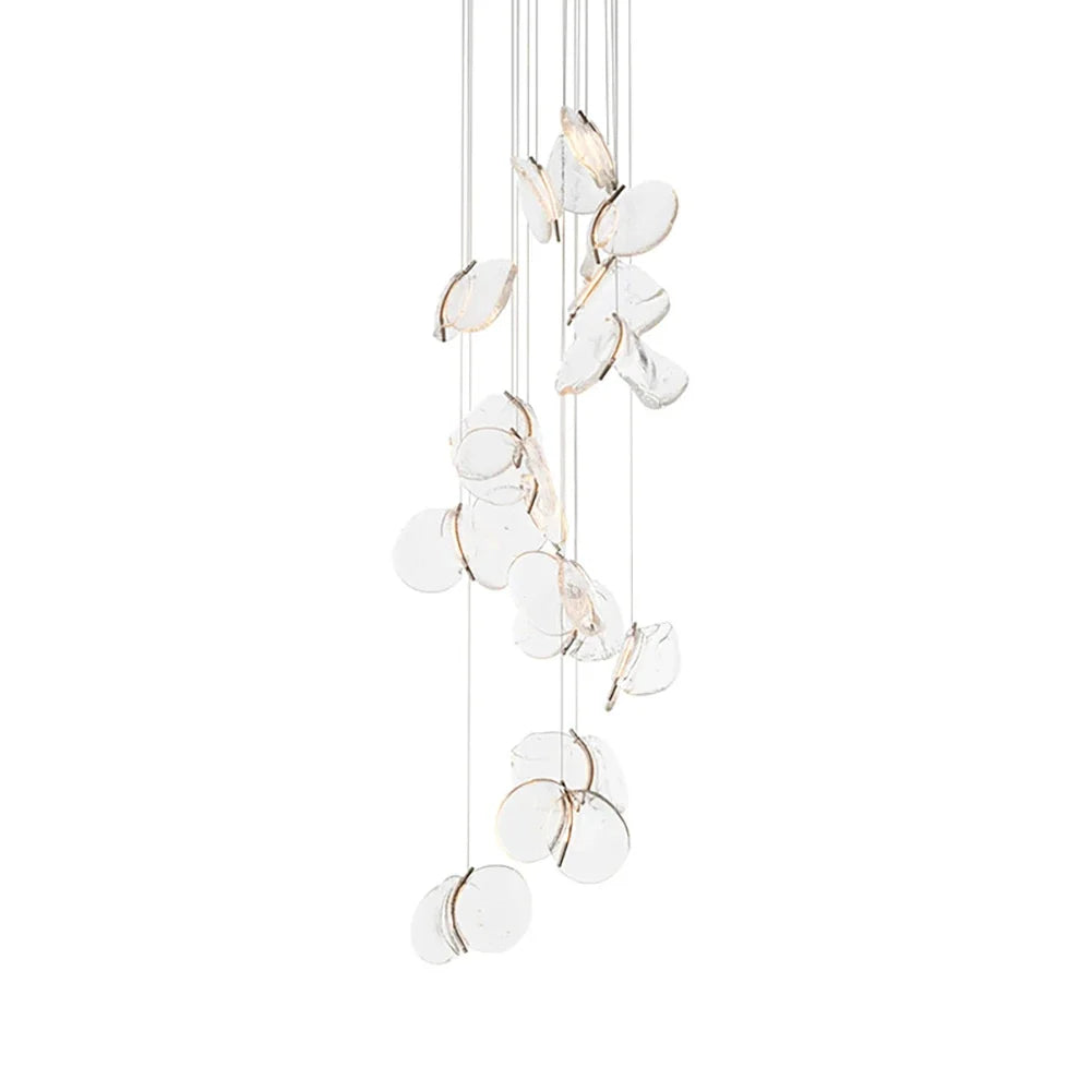 Lunelle Textured Glass Pendant Chandelier – Glass detail 31